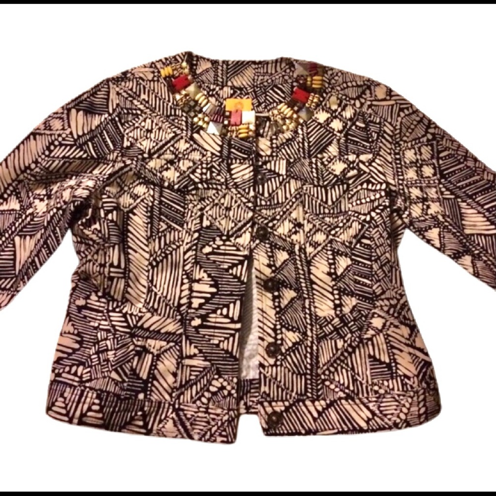 Like New Rudy Rd.Tribal Print Jacket